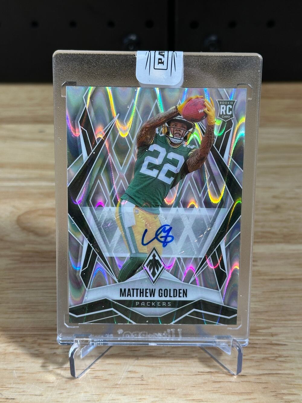 2025 Panini Phoenix Matthew Golden Packers Rookie Auto #174 Seismic /99 Packers